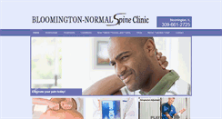 Desktop Screenshot of bloomingtonnormalspineclinic.com
